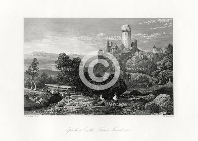 Eppstein Castle, Taunus mountains, Germany, 19th century. Artist: W Forrest