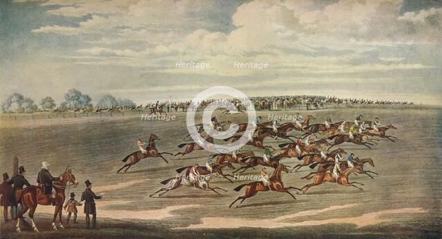 'Epsom Races', 19th century. Artist: Smart & Hunt.
