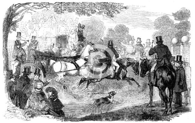 Epsom Races: "Going to the Derby", 1856.  Creator: Unknown.