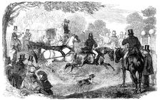 Epsom Races: "Going to the Derby", 1856. Creator: Unknown