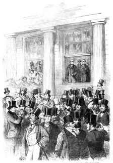 Epsom Races - H.R.H. Prince Albert and H.R.H. Prince Frederick William of Prussia at the Grand Stand Creator: W Thomas