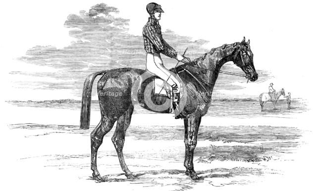Epsom Races - "Mincepie", Winner of the Oaks, 1856.  Creator: Unknown.
