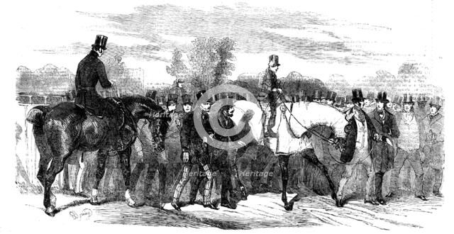 Epsom Races: The Winner, after the Race, 1856.  Creator: Unknown.