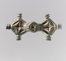 Equal-Arm Brooch with Cross Decoration, Frankish, 7th-8th century. Creator: Unknown