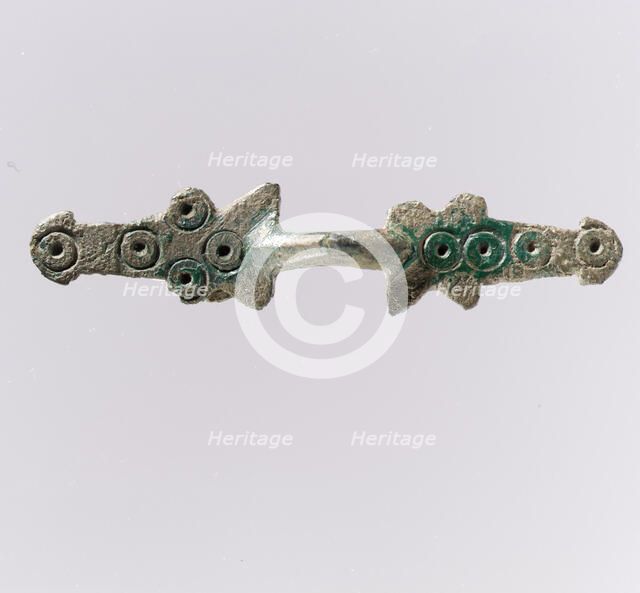 Equal-Arm Brooch, Frankish, 7th-8th century. Creator: Unknown.