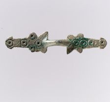 Equal-Arm Brooch, Frankish, 7th-8th century. Creator: Unknown