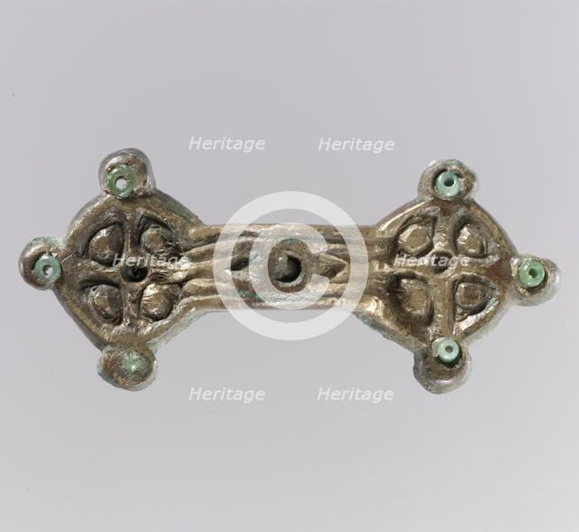 Equal-Arm Brooch, Frankish, 7th-8th century. Creator: Unknown.