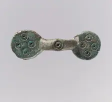 Equal-Arm Brooch, Frankish, 7th-8th century. Creator: Unknown
