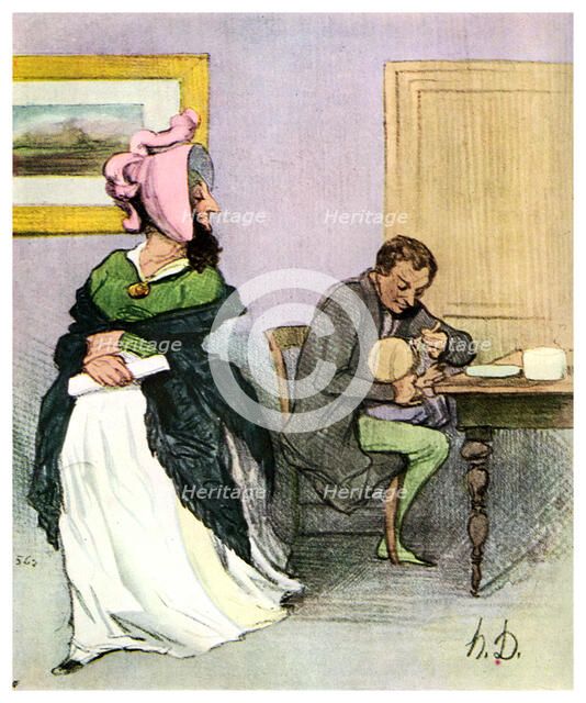 Equality of the sexes: Les Bas Bleus, 19th century (1956). Artist: Unknown