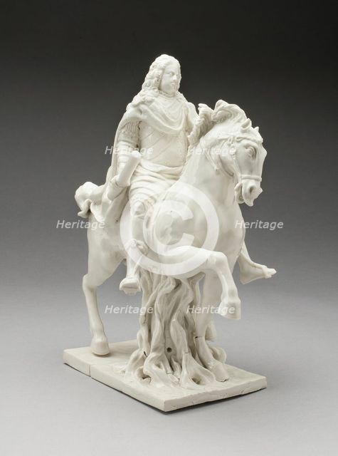 Equestrian Figure, Vienna, c. 1735/40. Creator: Du Paquier Porcelain Manufactory.