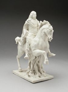 Equestrian Figure, Vienna, c. 1735/40. Creator: Du Paquier Porcelain Manufactory