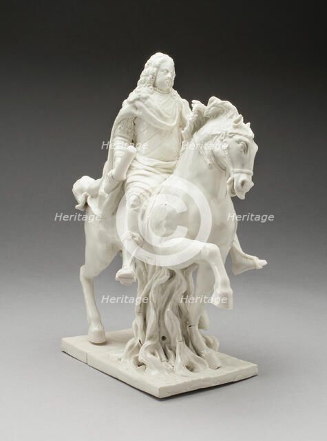 Equestrian Figure, Vienna, c. 1735/40. Creator: Du Paquier Porcelain Manufactory.