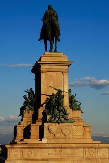 Equestrian monument dedicated to Giuseppe Garibaldi, Piazza Garibaldi, Rome, Italy, 2009. Creator: LTL