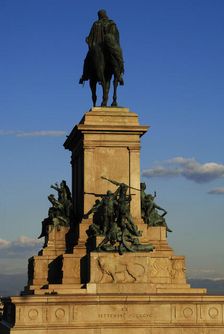 Equestrian monument dedicated to Giuseppe Garibaldi, Piazza Garibaldi, Rome, Italy, 2009. Creator: LTL