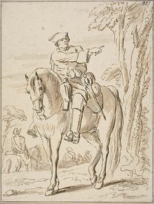 Equestrian Pointing Left, n.d. Creator: Charles Parrocel