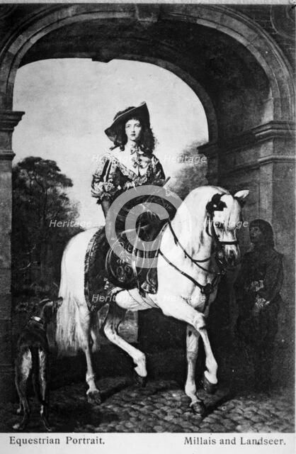 Equestrian Portrait by Millais and Landseer. Creators: John Everett Millais, Edwin Henry Landseer.