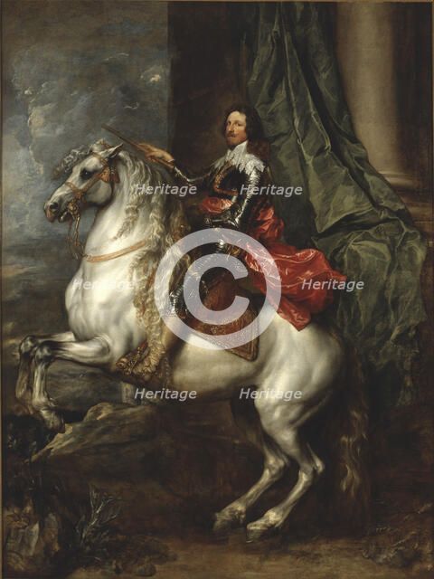 Equestrian portrait of Thomas Francis of Savoy (1596-1656), Prince of Carignano, 1634. Creator: Dyck, Sir Anthonis van (1599-1641).