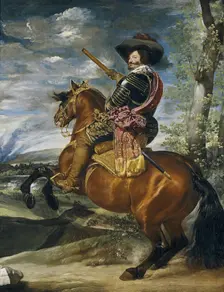 Equestrian Portrait of the Count-Duke of Olivares, c1636. Creator: Diego Velasquez