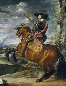 Equestrian Portrait of the Count-Duke of Olivares, c1636. Creator: Diego Velasquez