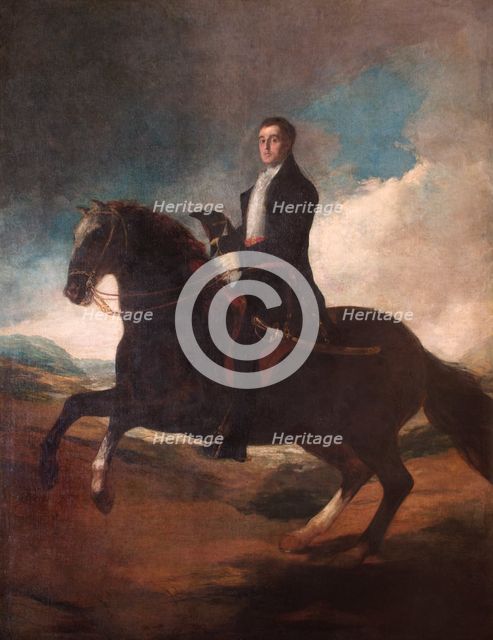Equestrian portrait of the Duke of Wellington, 1812.  Artist: Francisco Goya.