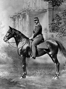 Equestrian portrait of Tsar Alexander II of Russia, c1861-c1865