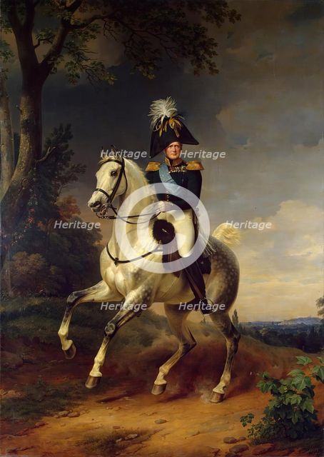 Equestrian Portrait of Alexander I (1777-1825), 1837. Creator: Franz Kruger.