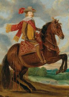 Equestrian Portrait of Cardinal-Infante Ferdinand of Austria (1609-1641). Creator: Crayer, Caspar de (1584-1669)