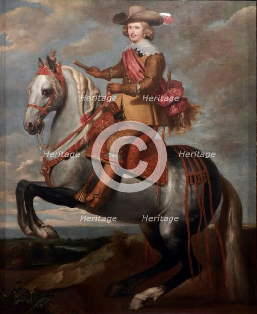 Equestrian portrait of Cardinal-Infante Ferdinand of Austria. Artist: Crayer, Caspar de (1584-1669)