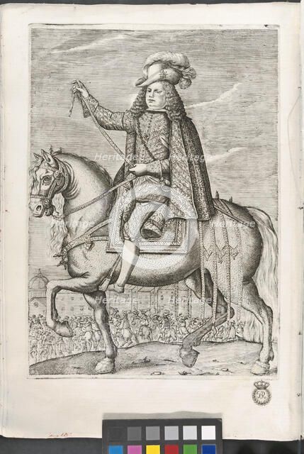 Equestrian portrait of Don Fernando Joaquín Fajardo and Joaquin Alvarez de Toledo, Marquis of Los…