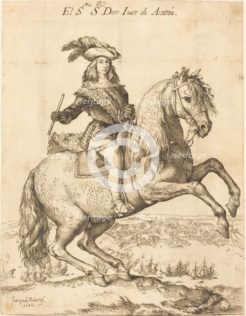 Equestrian Portrait of Don Juan de Austria, 1648. Creator: Jusepe de Ribera.