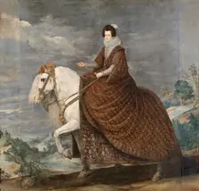Equestrian Portrait of Elisabeth of France, c1635. Creator: Diego Velasquez