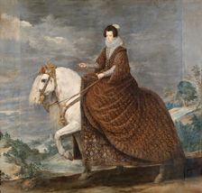 Equestrian Portrait of Elisabeth of France, c1635. Creator: Diego Velasquez