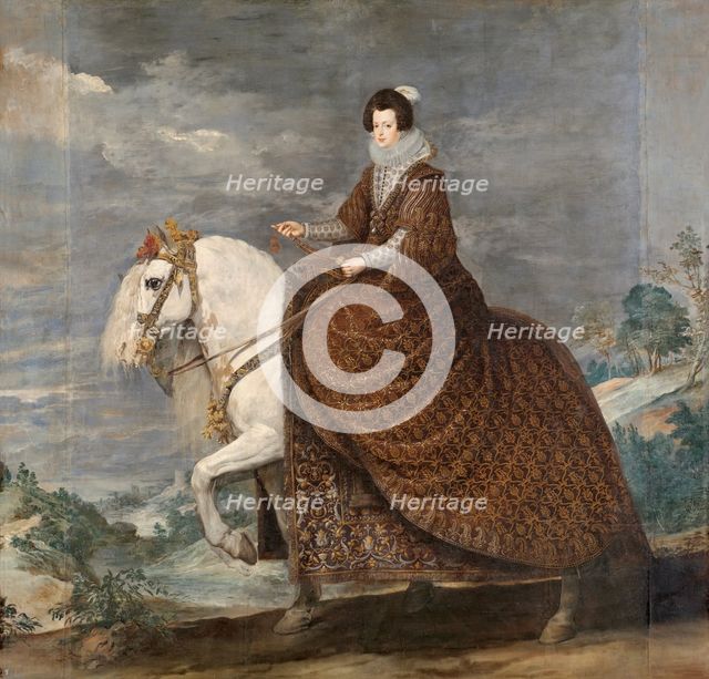 Equestrian Portrait of Elisabeth of France, c1635. Creator: Diego Velasquez.