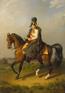 Equestrian Portrait of Franz I (1768-1835), 1832. Creator: Johann Peter Krafft
