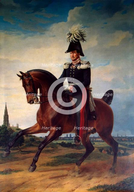 'Equestrian Portrait of Frederick William III of Prussia', (1797-1840), 1831.  Creator: Franz Kruger.