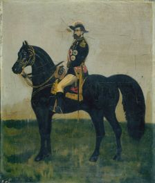 Equestrian portrait of General Boulanger (1837-1891), politician, c1888. Creator: Unknown
