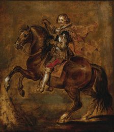 Equestrian portrait of George Villiers, 1st Duke of Buckingham (1592-1628), First third of 17th cen. Creator: Anonymous ()