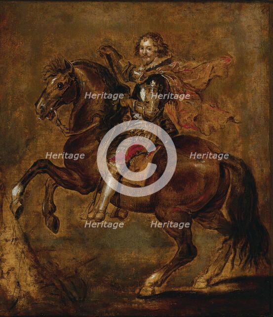 Equestrian portrait of George Villiers, 1st Duke of Buckingham (1592-1628), First third of 17th cen. Creator: Anonymous ().