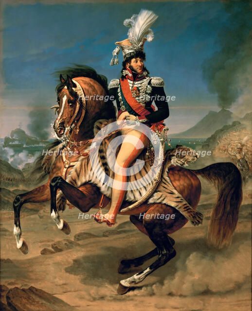 Equestrian Portrait of Joachim Murat (1767-1815). Artist: Gros, Antoine Jean, Baron (1771-1835)