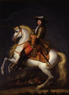 Equestrian portrait of Louis XIV (1638-1715). Creator: Houasse, René-Antoine (c. 1645-1710)