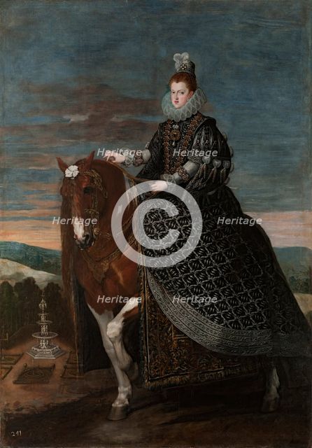 Equestrian Portrait of Margarita of Austria, c1635. Creator: Diego Velasquez.