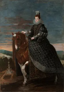 Equestrian Portrait of Margarita of Austria, c1635. Creator: Diego Velasquez