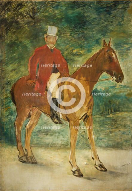 Equestrian Portrait of Michel Arnaud, 1875. Creator: Manet, Édouard (1832-1883).