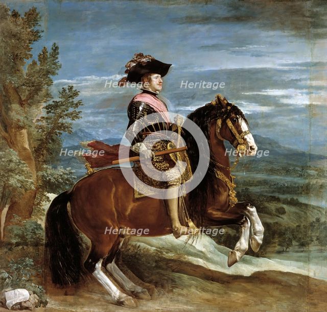 Equestrian Portrait of Philip IV, between c1634 and c1635. Creator: Diego Velasquez.