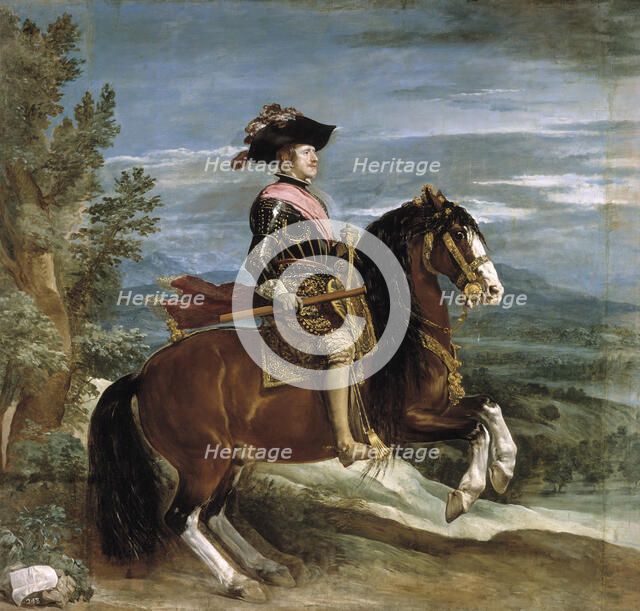 Equestrian Portrait of Philip IV of Spain, 1630-1635. Artist: Velàzquez, Diego (1599-1660)