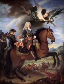 Equestrian Portrait of Philip V (1683-1746), King of Spain, 1723. Creator: Ranc, Jean (1674-1735)