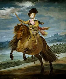 Equestrian Portrait of Prince Balthasar Charles, c1635. Creator: Diego Velasquez