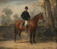Equestrian Self-portrait, c1870. Creator: Ricardo Balaca