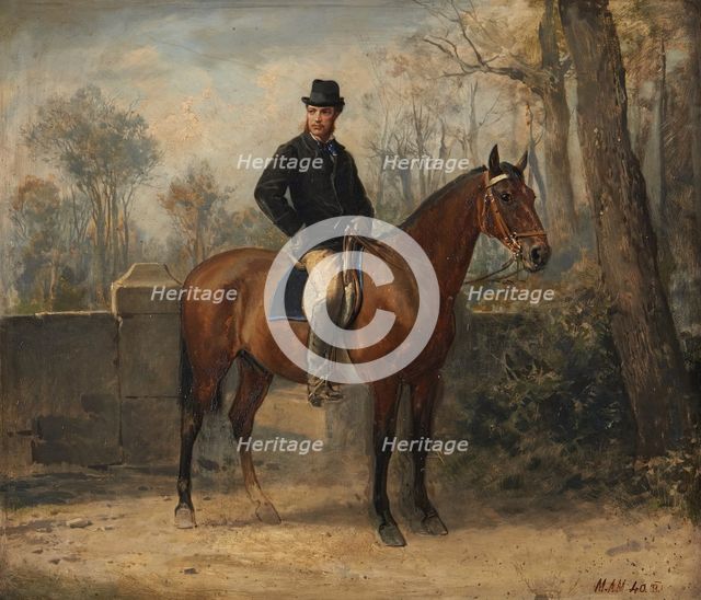 Equestrian Self-portrait, c1870. Creator: Ricardo Balaca.