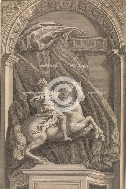 Equestrian Statue of Constantine the Great, 1690-1740. Creator: Francesco Faraone Aquila.